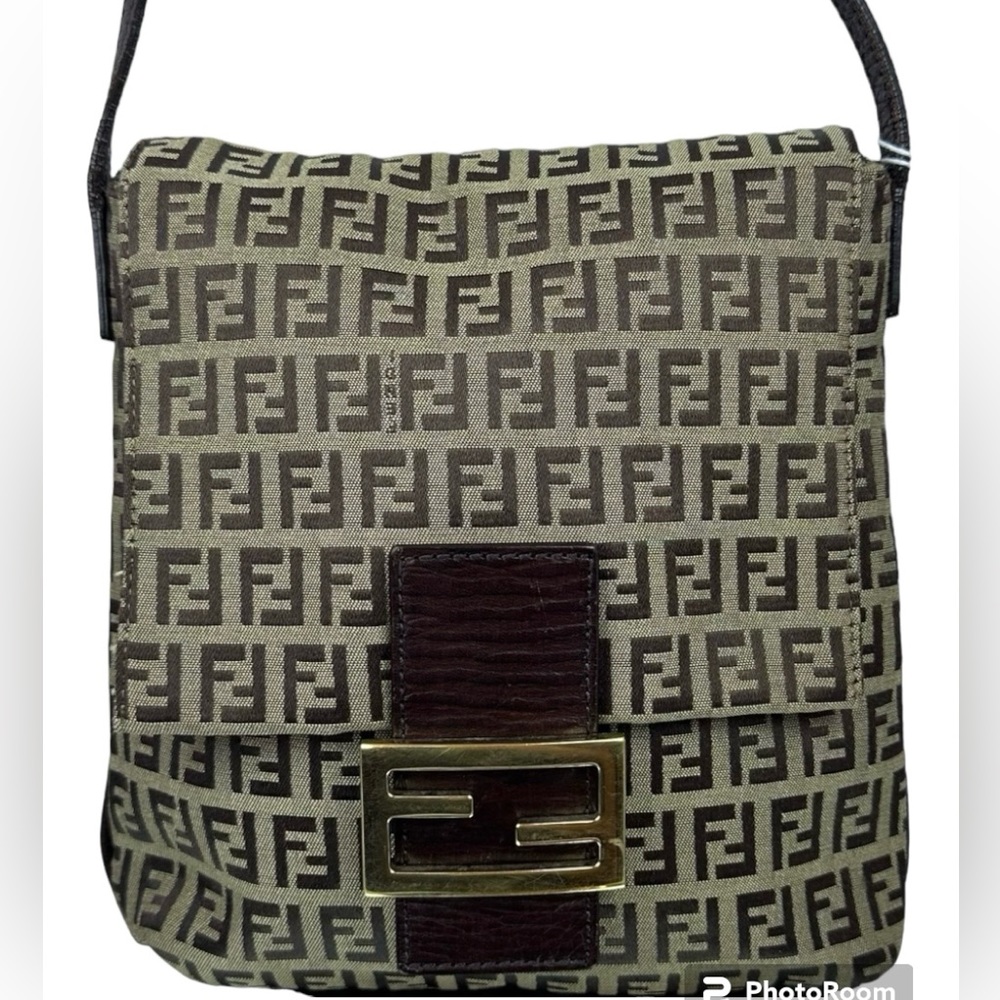 FENDI ZUCCHINO LOGO CROSSBODY BAG